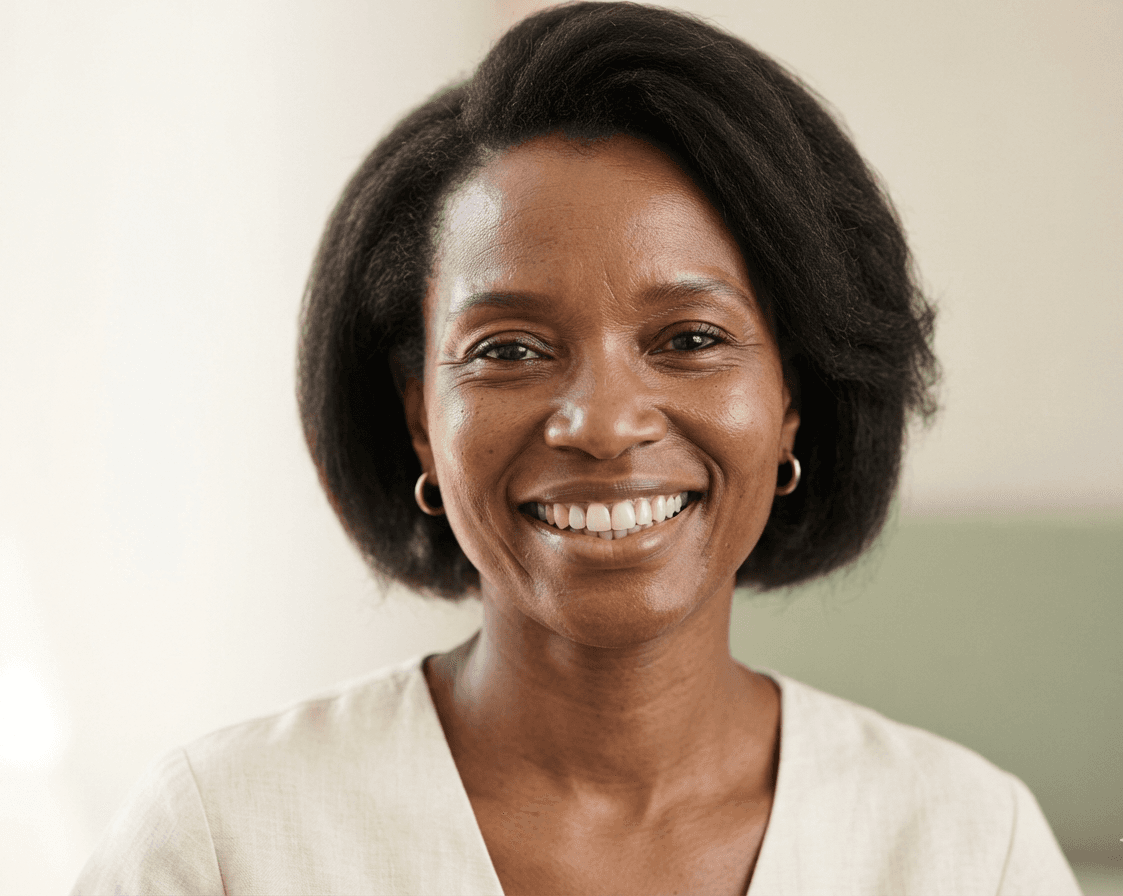 A brighter, more confident smile.